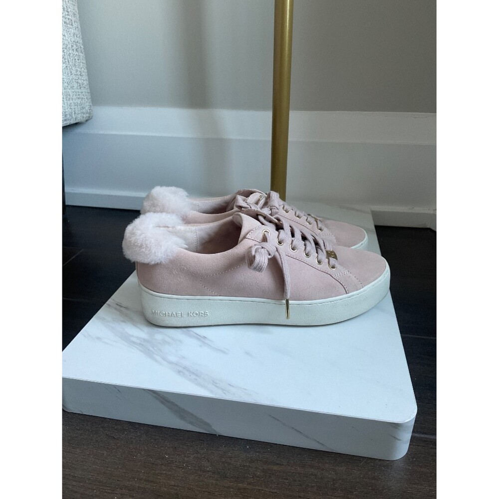 Michael Kors Platform Suede Sneaker - Picture 4 of 7